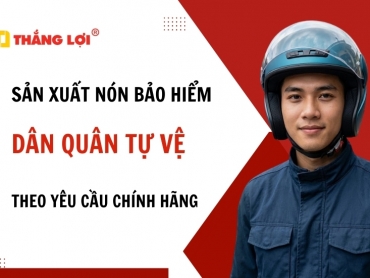 Sản xuất nón bảo hiểm dân quân tự vệ theo yêu cầu