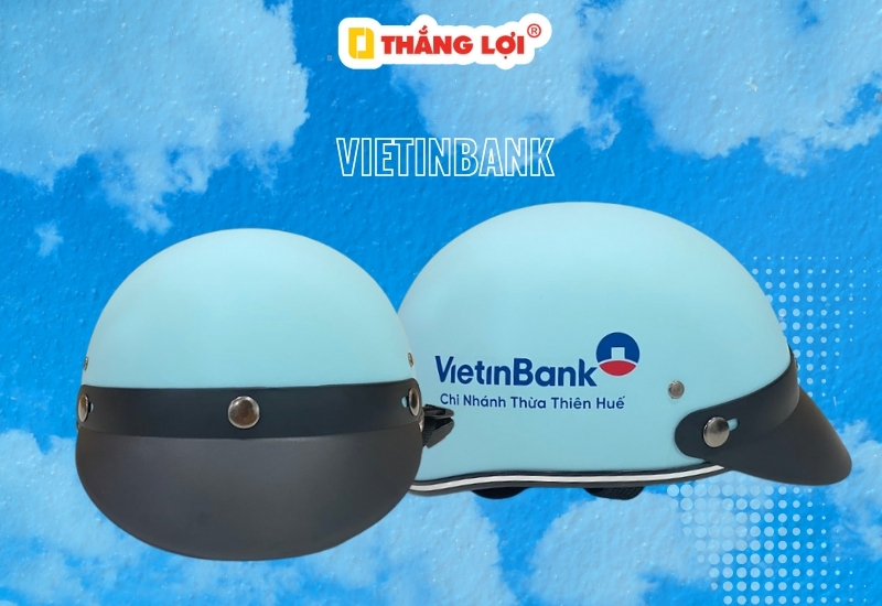 Nón bảo hiểm ngân hàng Vietinbank không kính