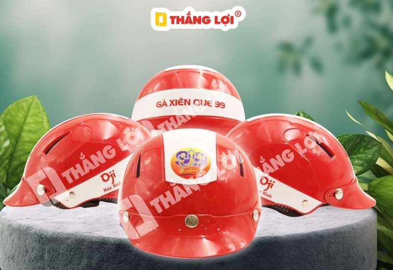 Nón bảo hiểm thương hiệu Gà xiên que 99