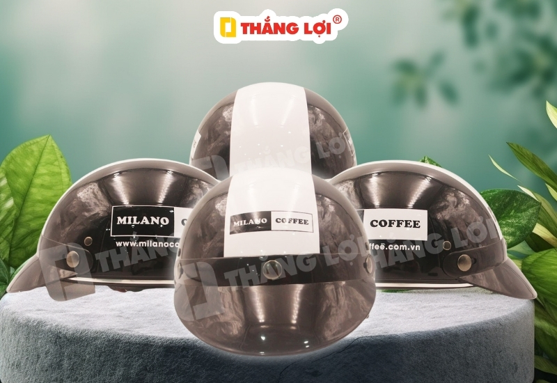 Nón bảo hiểm thương hiệu Milano Coffee