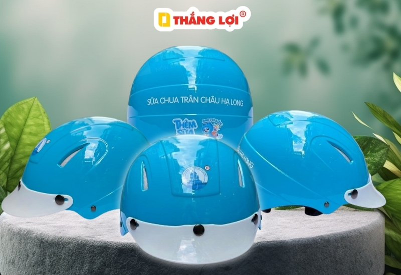 Nón bảo hiểm thương hiệu Sữa chua trân châu Hạ Long