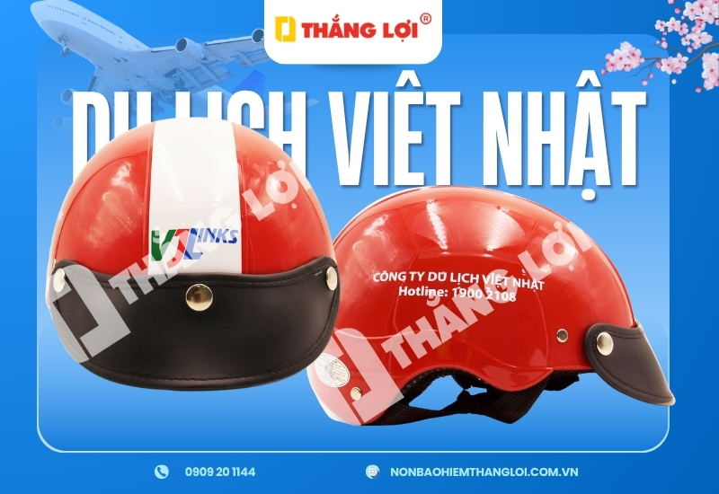 Sản xuất nón bảo hiểm ngành du lịch thương hiệu Việt Nhật