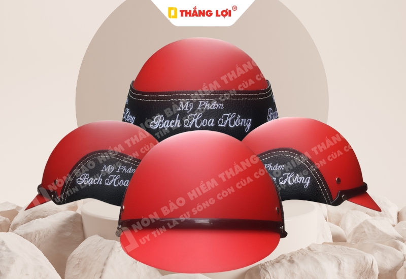 Nón bảo hiểm quà tặng mỹ phẩm Bạch Hoa Hồng