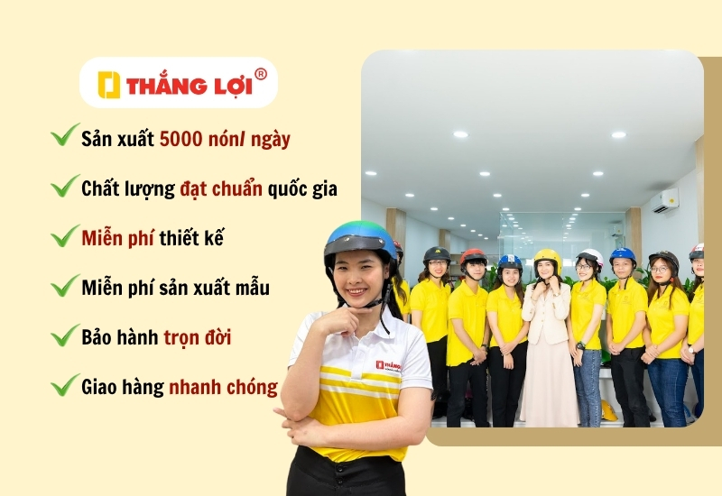 Công ty sản xuất nón bảo hiểm quận 12 CHẤT LƯỢNG, giá tốt