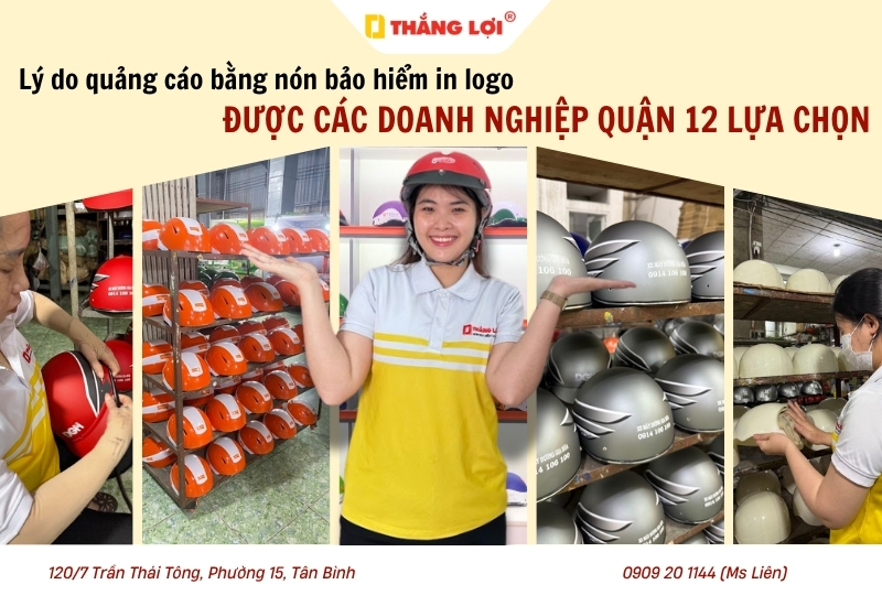 Lý do quảng cáo nón bảo hiểm in logo được các doanh nghiệp quận 12 lựa chọn