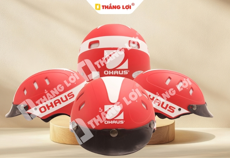 Mẫu nón bảo hiểm in logo của doanh nghiệp quận 8 