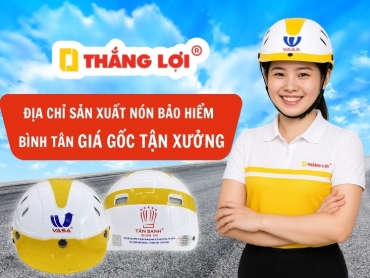 Địa chỉ sản xuất nón bảo hiểm quận Bình Tân GIÁ GỐC TẬN XƯỞNG