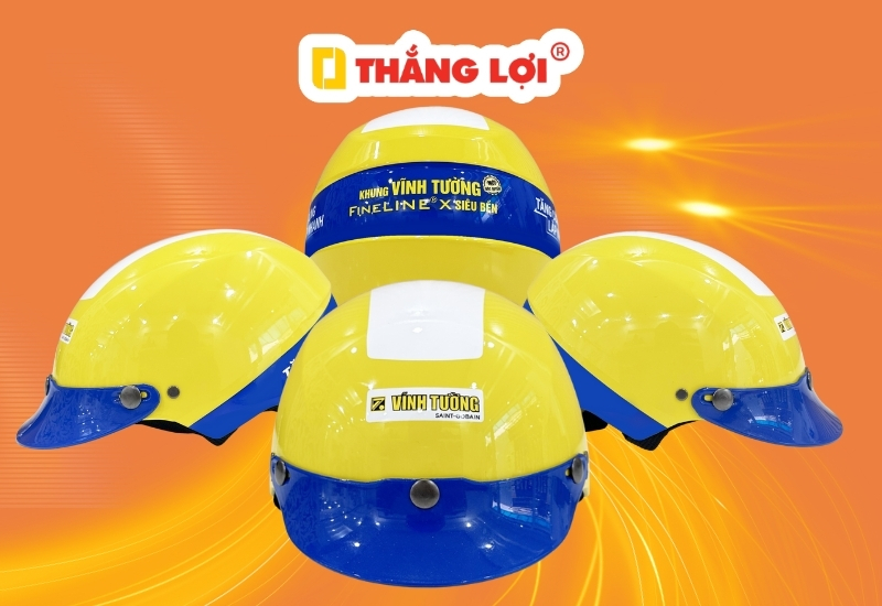 Mẫu nón bảo hiểm doanh nghiệp tại Thủ Đức cho thương hiệu Vĩnh Tường