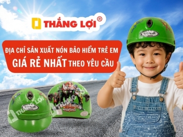 Địa chỉ sản xuất nón bảo hiểm trẻ em GIÁ RẺ theo yêu cầu