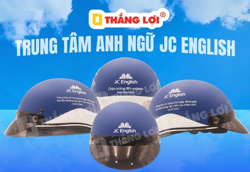 Nón bảo hiểm trung tâm anh ngữ JC English