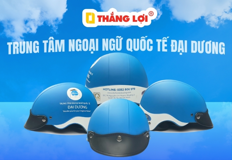 Nón bảo hiểm trung tâm anh ngữ quốc tế Đại Dương