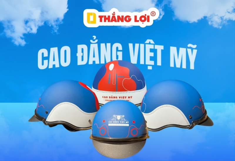 Sản xuất nón bảo hiểm trường cao đẳng việt mỹ