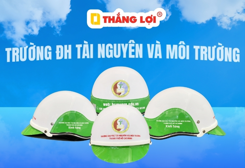 Sản xuất nón bảo hiểm trường đại học tài nguyên và môi trường