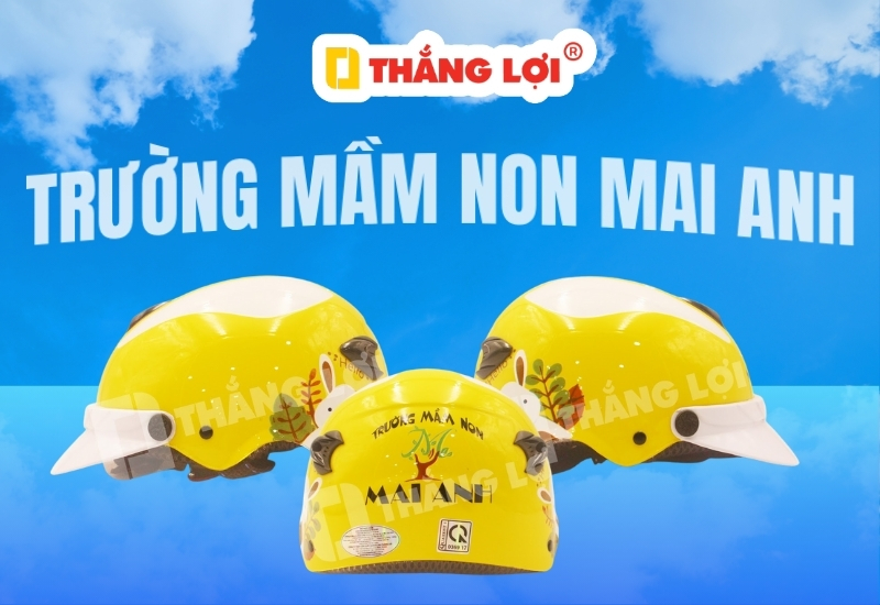 Nón bảo hiểm trường mầm non Mai Anh