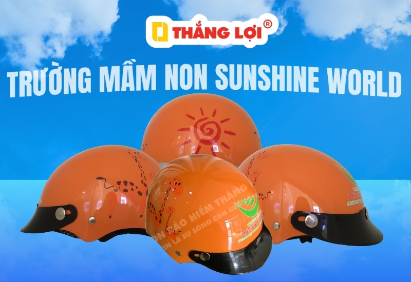 Nón bảo hiểm trường mầm non Sunshine World
