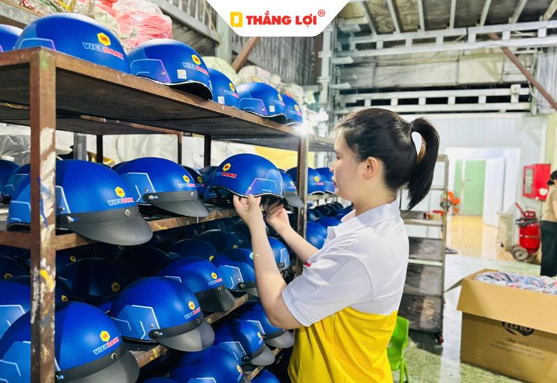 Thắng Lợi chuyên sản xuất nón bảo hiểm quà tặng B2B