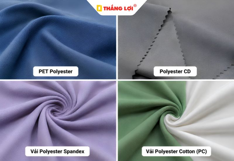 Các dòng vải polyester được dùng phổ biến trên thị trường