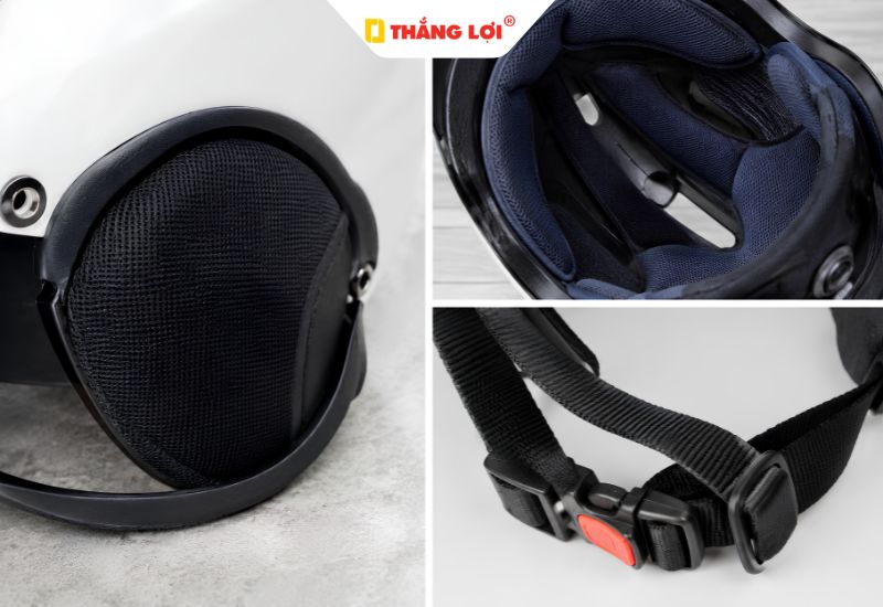Vải polyester dùng làm lớp lót mềm mại cho nón bảo hiểm