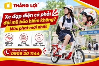 Xe đạp điện có phải đội mũ bảo hiểm không? Mức phạt 2026