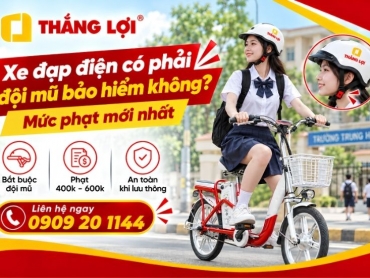 Xe đạp điện có phải đội mũ bảo hiểm không? Mức phạt 2026