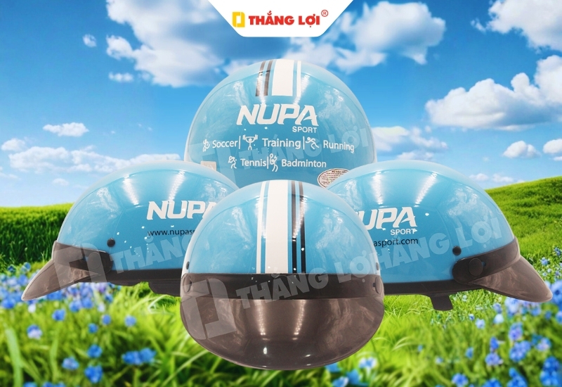 mẫu nón bảo hiểm nửa đầu Nupa
