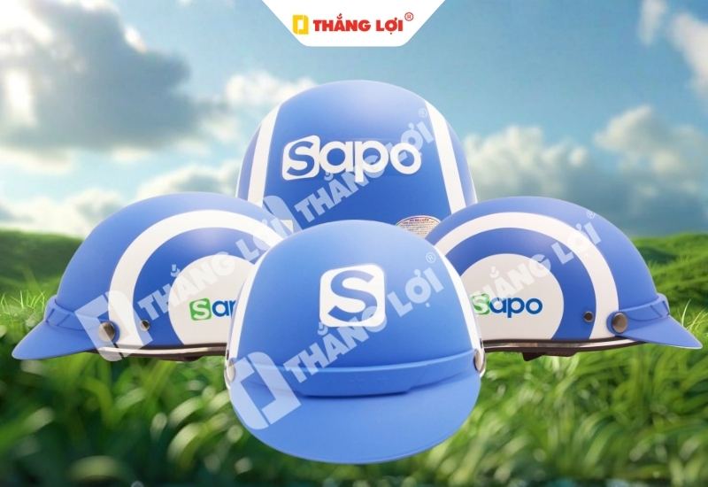 Nón bảo hiểm nửa đầu cho phần mềm quản lý bán hàng Sapo