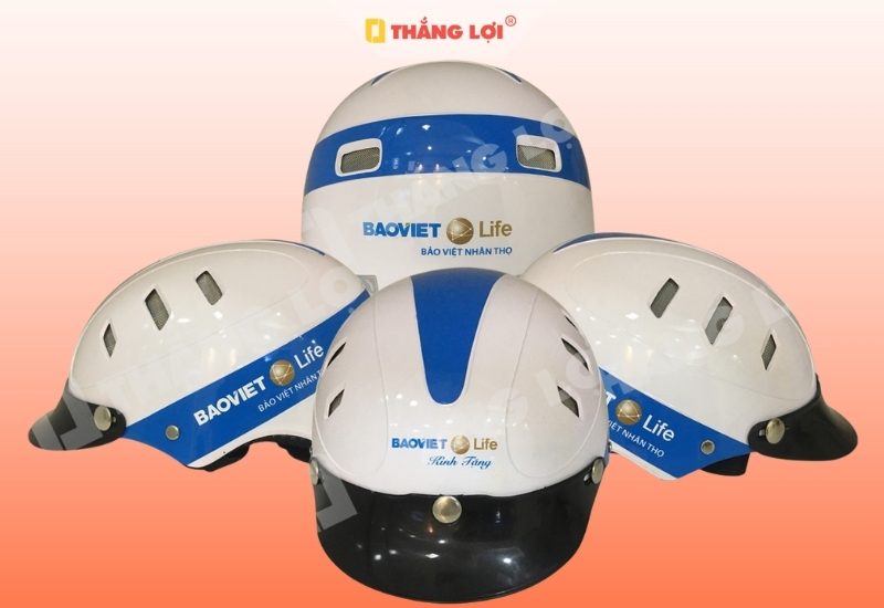 Mũ bảo hiểm nửa đầu cho công ty bảo hiểm Bảo Việt Life
